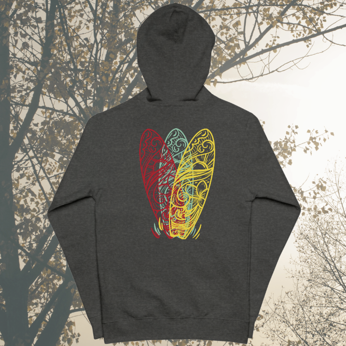 Premium Printed Zip-Up Hoodie