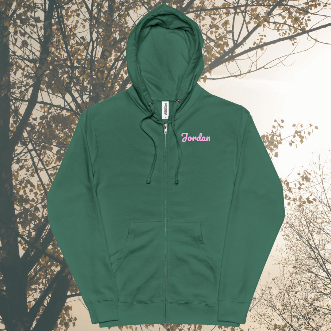 Premium Printed Zip-Up Hoodie